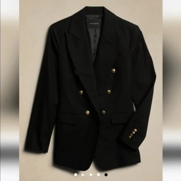 NWT Banana Republic Icon Blazer black - Picture 5 of 6